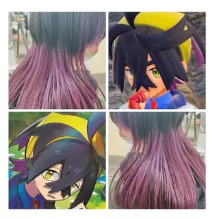 ミディアム カラー GARU-ガル-所属・TSUNO🦖 派手髪/オタク美容師のヘアスタイル