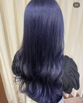 カラー ロング 縮毛矯正しかしない人 栄 矢場町 服部飛鳥のヘアスタイル