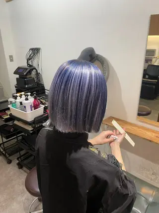 ミディアム GO TODAY SHAiRE SALON 原宿本店所属・REINA/ブリーチ /ハイトーン/原宿のヘアスタイル