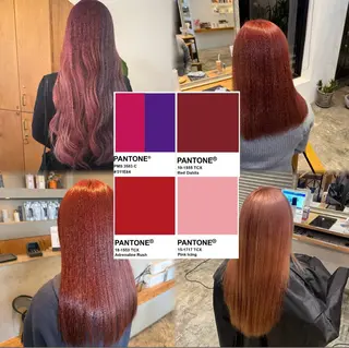 ロング 🍒‎🤍暖色カラー 今塚裕夏✧*｡のヘアスタイル