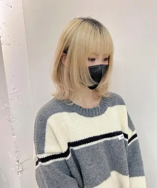 ミディアム 梅原 大和のヘアスタイル