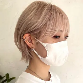 ショート カラー 京都大人女性ショート 徒歩1分/秋山のヘアスタイル