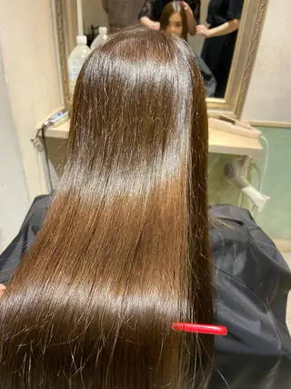 ロング 新宿No.1艶髪矯正 美艶カラー/FUKAのヘアスタイル