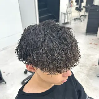 ショート パーマ メンズ 柏メンズカットパーマ NO.1タイチのヘアスタイル