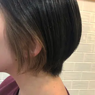 ショート カラー 艶カラー/韓国顔周り 🎀mamiのヘアスタイル