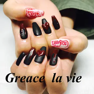 ロング カラー パーマ ヘアアレンジ キッズ ネイル マツエク・マツパ Greace la vie所属・Greace  la vieのネイルデザイン