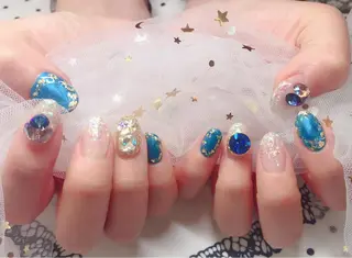 カラー ネイル Q Free nailsのネイルデザイン