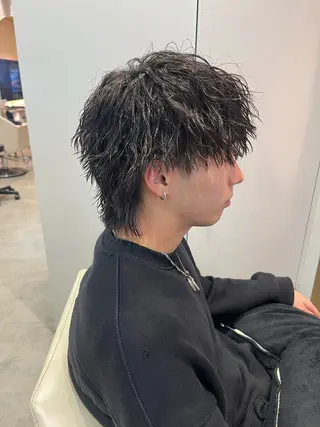 パーマ メンズ 金安 かんたのヘアスタイル
