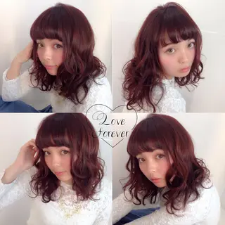 ミディアム カラー 韓国ヘア得意❤︎森澤 悠佳のヘアスタイル