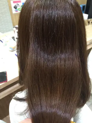 ロング カラー パーマ 山北 咲子のヘアスタイル