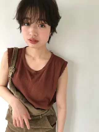 ショート LOREN＋透明感 オリーブhirokoのヘアスタイル