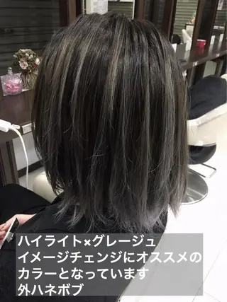 ミディアム カラー ヘアアレンジ メンズパーマ特化/ KAORU/店長のヘアスタイル