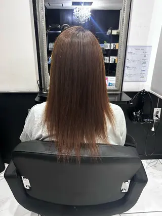 ミディアム 長田 麻友子のヘアスタイル