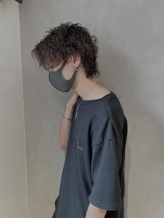 メンズ センターパート ／植田のヘアスタイル