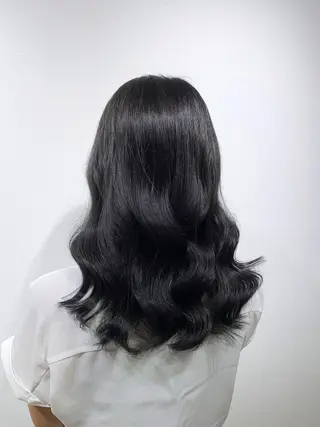 ロング カラー ヘアアレンジ キヨミ 韓国レイヤーカットのヘアスタイル