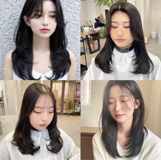 カラー 元平 未祐のヘアスタイル