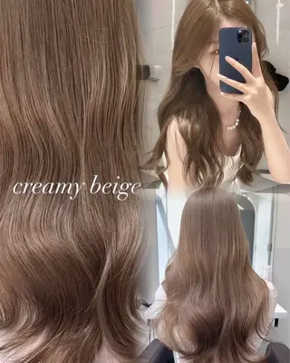 ロング カラー IVE所属・ブリーチなし🤍 渋谷／原島杏奈のヘアスタイル