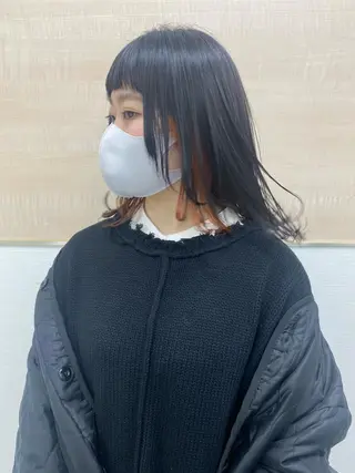 ミディアム デザイン🥇複雑履歴 ハイトーン特化のヘアスタイル