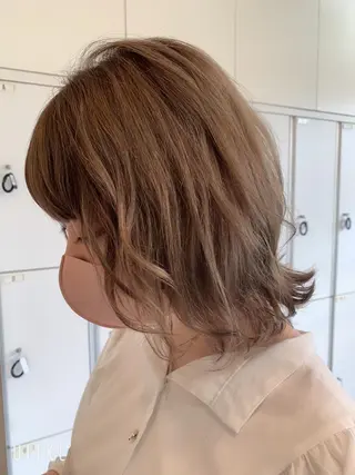 ミディアム メンズバレイヤージュ 斉藤春のヘアスタイル