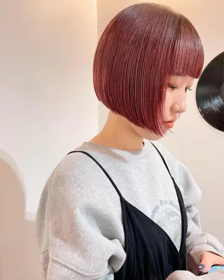 ショート カラー パーマ 💖美髪矯正💖 辻未侑のヘアスタイル