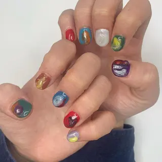 ネイル AOI✩⡱ y2kネイルのネイルデザイン