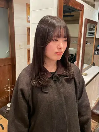 セミロング ボブ/縮毛矯正/レイ ヤー♡Natsukiのヘアスタイル