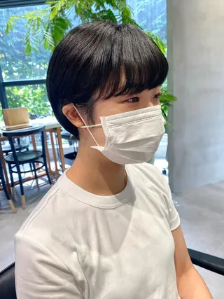 ショート カラー ヘアアレンジ stylist/蛯谷 珠里のヘアスタイル