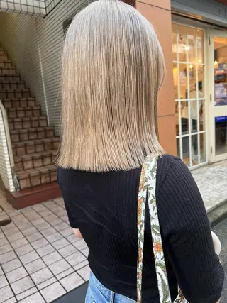 ミディアム カラー ヘアアレンジ 🌿ショート🌿 パーマ🌿淳平のヘアスタイル