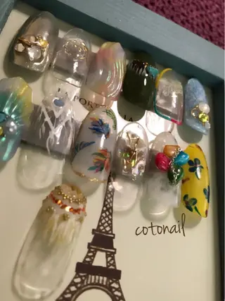 ネイル ツメトマツゲ .のネイルデザイン