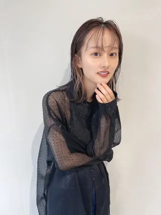 ミディアム カラー あ あのヘアスタイル