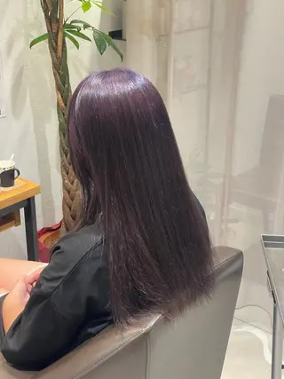 ロング ハルカ/暖色カラー/ ブリーチカラーのヘアスタイル