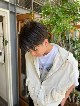 メンズ レイヤーカット🎀 ブリーチ/なるのヘアスタイル