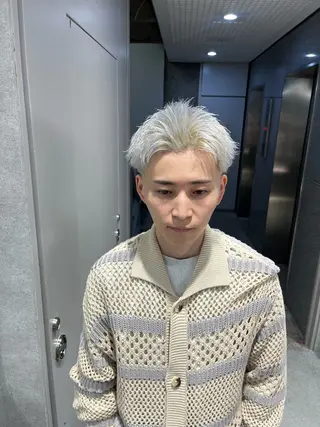 ショート カラー パーマ メンズ 🔥メンズ 特化🔥菊水皐暉🔥のヘアスタイル