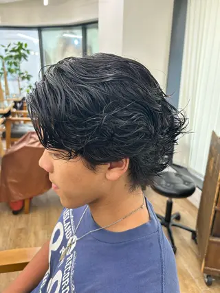 ミディアム パーマ メンズ 🐻‍メンズパーマ 特化sota🐻‍のヘアスタイル