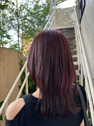 ミディアム ルプラボウ／艶カラー ／髪質改善／アサミのヘアスタイル