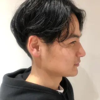 ショート カラー パーマ ヘアアレンジ メンズ パーソナルカラー合わ せたカラー🤍なつみのヘアスタイル