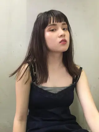 ミディアム カラー BRUNTJET所属・MAEDA MADOKAのヘアスタイル