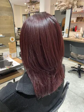 セミロング カラー 瀬尾 香乃子のヘアスタイル