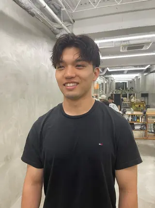 メンズ メンズカット パーマ[佐橋]のヘアスタイル