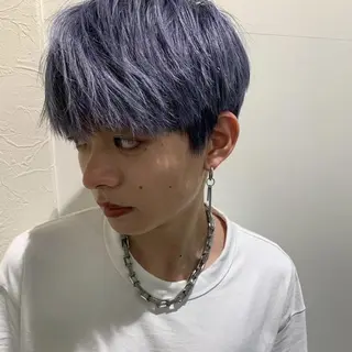 カラー メンズ Yugaメンズパーマ /フェードカットのヘアスタイル