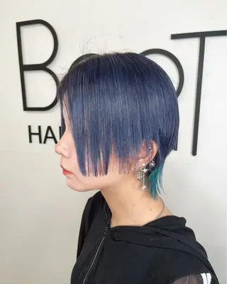 ショート カラー ノミネーション大宮所属・TOSHIKI/ ハイトーン/髪質改善のヘアスタイル