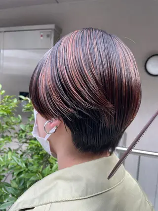 ショート カラー メンズ 吉田一輝 外国人パーマのヘアスタイル