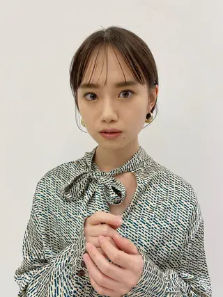 ミディアム カラー 韓国風パーマ/ヘア セット/店長みづきのヘアスタイル