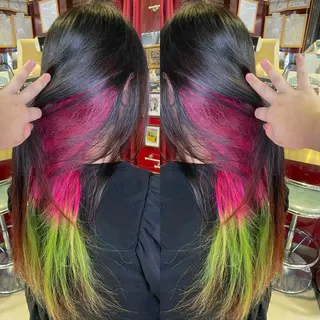 ロング カラー 👑派手髪/カット 👑ANRYのヘアスタイル