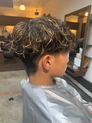 パーマ メンズ ジョリフィーユ高石所属・joliefille 高石店☘️熊澤丈将のヘアスタイル