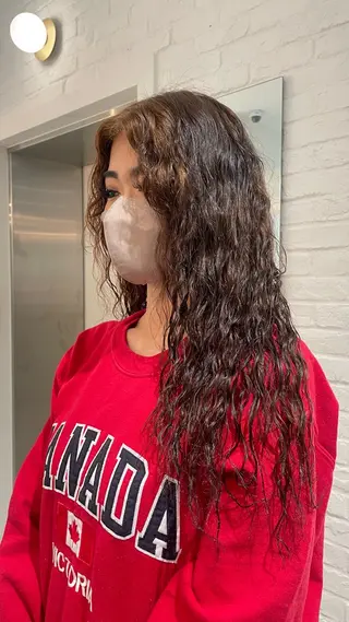 ロング パーマ 天王寺美容室/ アヤカのヘアスタイル