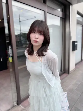 ミディアム hers所属・【縮毛矯正支持絶大】 RYOJIのヘアスタイル