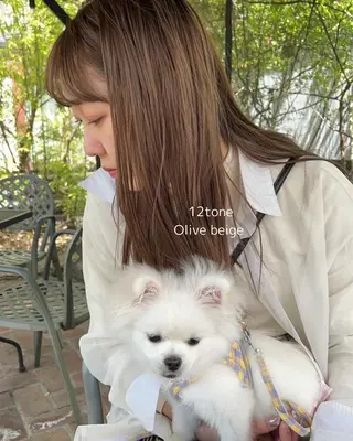 ロング カラー くすみベージュカラー 🪻HARUKAのヘアスタイル