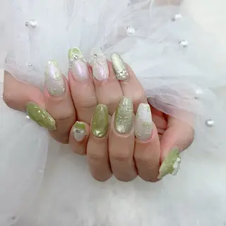 ネイル 長さだし/持込/ ins風ネイル/Umのネイルデザイン