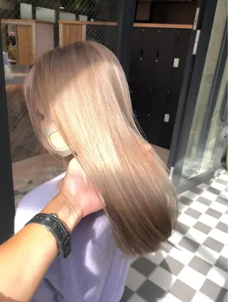 ロング カラー LUSTRE クロサワのヘアスタイル